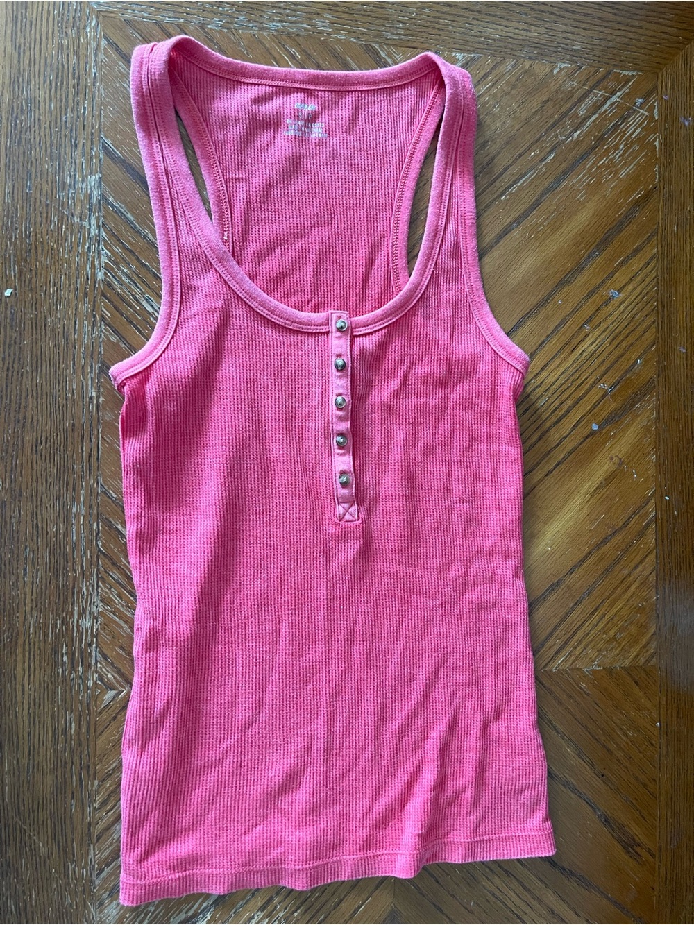 aerie Ribbed Henley Tank Top